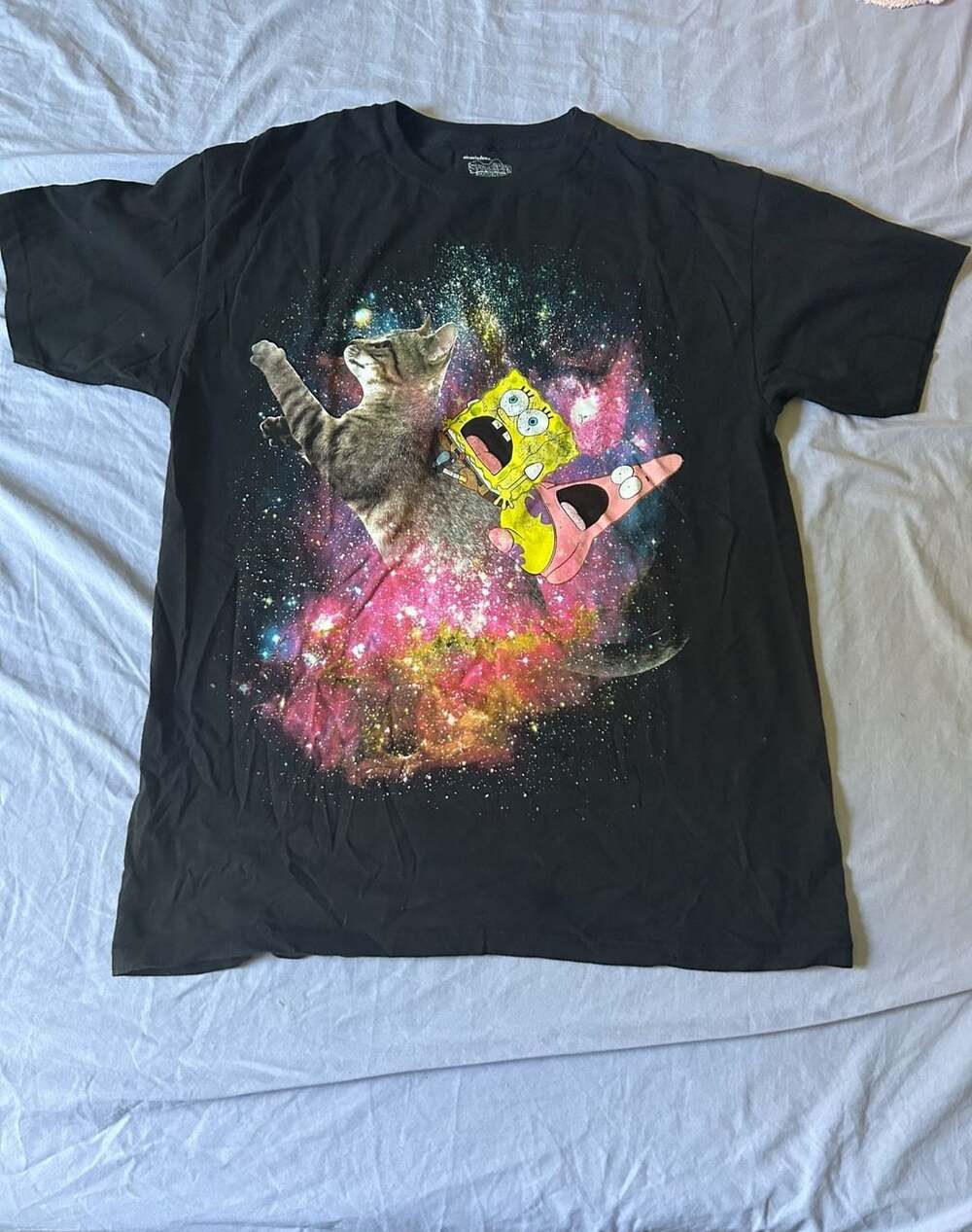 Nickelodeon Spongebob Patrick Space Cat T-Shirt